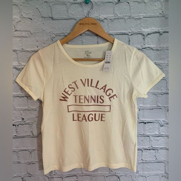 NWT J.Crew crop tee. XS - Picture 2 of 4